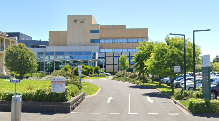 St John of God Ballarat Lake Imaging Hospital Entrance