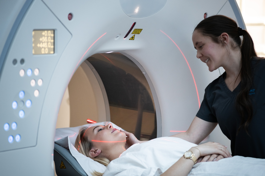 Lake imaging CT Scan Female Patient getting a CT Scan at Lake Imaging North Melbourne
